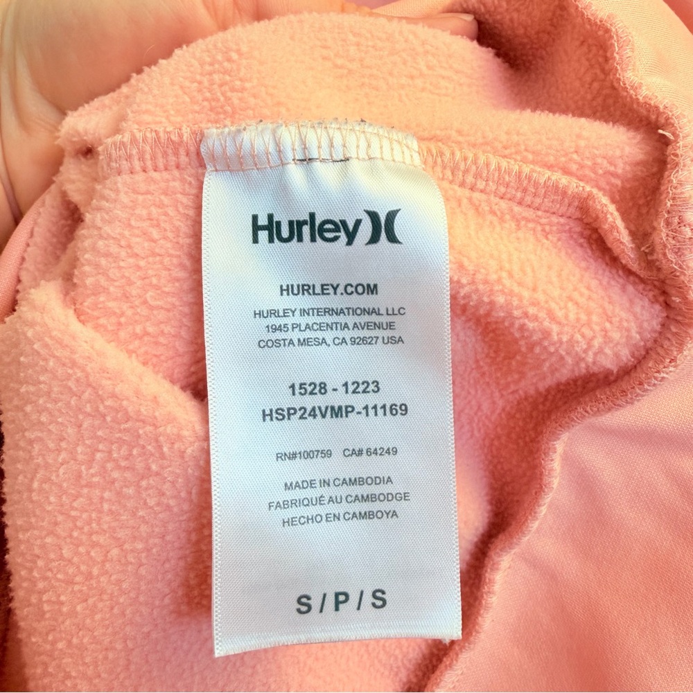 SOLD Hurley Women’s Logo Crewneck Pullover Sweatshirt Small Long Sleeve Casual - Picture 5 of 8